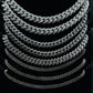 15MM Mossanite Iced Out 925 Sterling Silver Cuban Chain