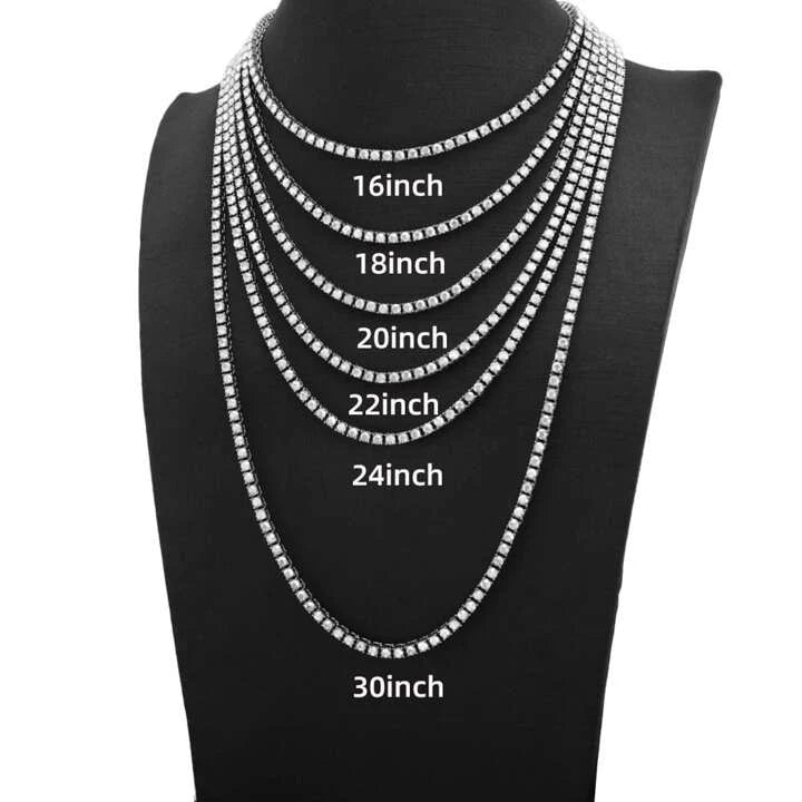 6MM Moissanite 925 Sterling Silver Tennis Chain