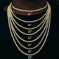 15MM Mossanite Iced Out 925 Sterling Silver Cuban Chain