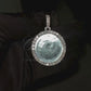 1.5" Sterling Silver Moissanite Picture Pendant