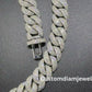14mm 4 Row ARC 925 Sterling Silver Moissanite Chain