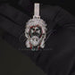 2" Sterling Silver Moissanite Jesus Pendant