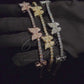 Butterfly Vancleef Moissanite Silver Bracelet