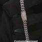 6mm Round Cut Sterling Silver Cuban Moissanite Chain