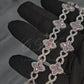 Small Flower Sterling Silver Moissanite Barcelet