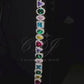 Multi Emerald Gemstone Sterling Silver Moissanite Bracelet