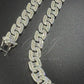 12mm 925 Sterling Silver Moissanite H Link Chain