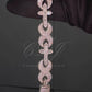 Baguette Cross infinity Moissanite Silver Bracelet