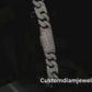 15mm Pig Nose Style S925 Moissanite Chain