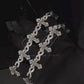 Cross Infinity Moissanite Silver Bracelet