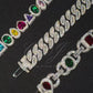 Baguette Moissanite Silver Bracelet