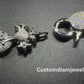 18mm Flower Cross Moissanite Sterling Silver Chain