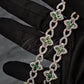 Small Flower Sterling Silver Moissanite Barcelet